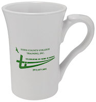 Ceramic Mugs: 14oz White Vienna Coffee Mugs